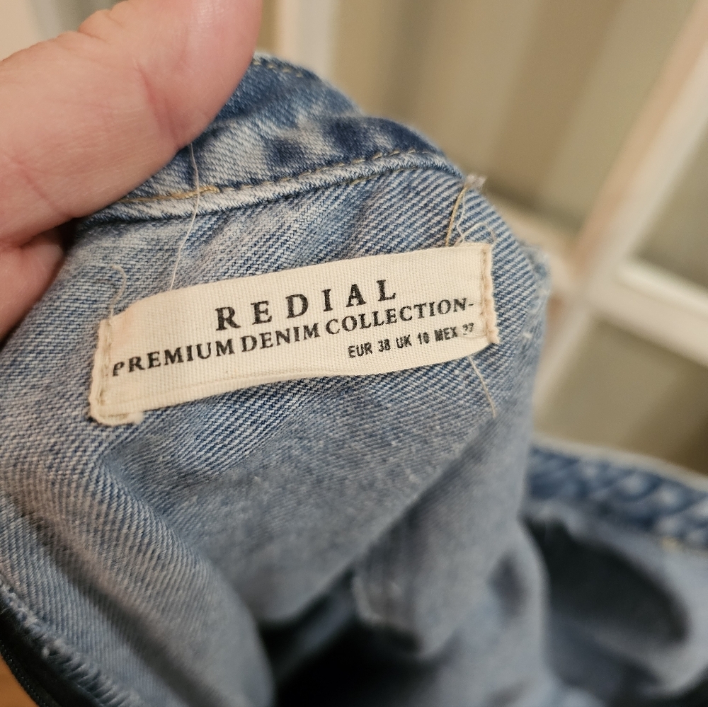 Redial Premium Denim Collection Denim Long Sleeve Dress - Picture 4 of 5